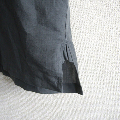 ARTS&SCIENCE Cotton Linen Silk Band Collar Shirt Size L