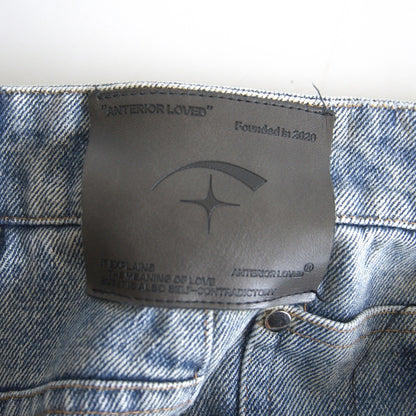 ANTERIOR LOVED Distressed Flare Denim Pants Size 32