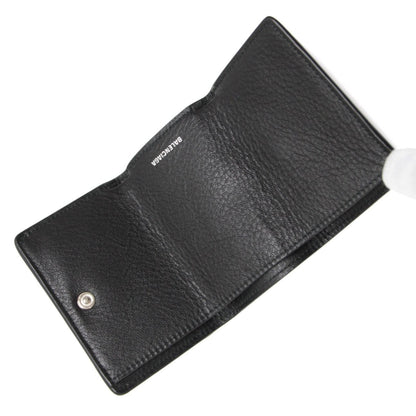 BALENCIAGA Paper Mini Wallet Calf Black