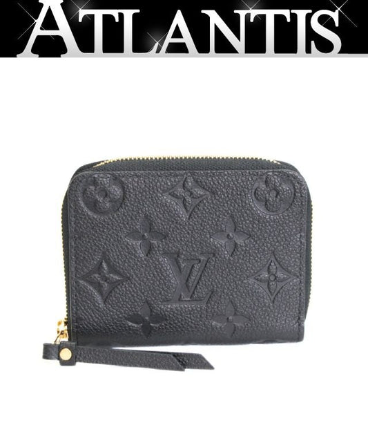 Louis Vuitton Black Monogram Empreinte Zippy Coin Purse