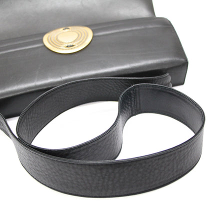 BALLY Black Vintage Leather Shoulder Bag