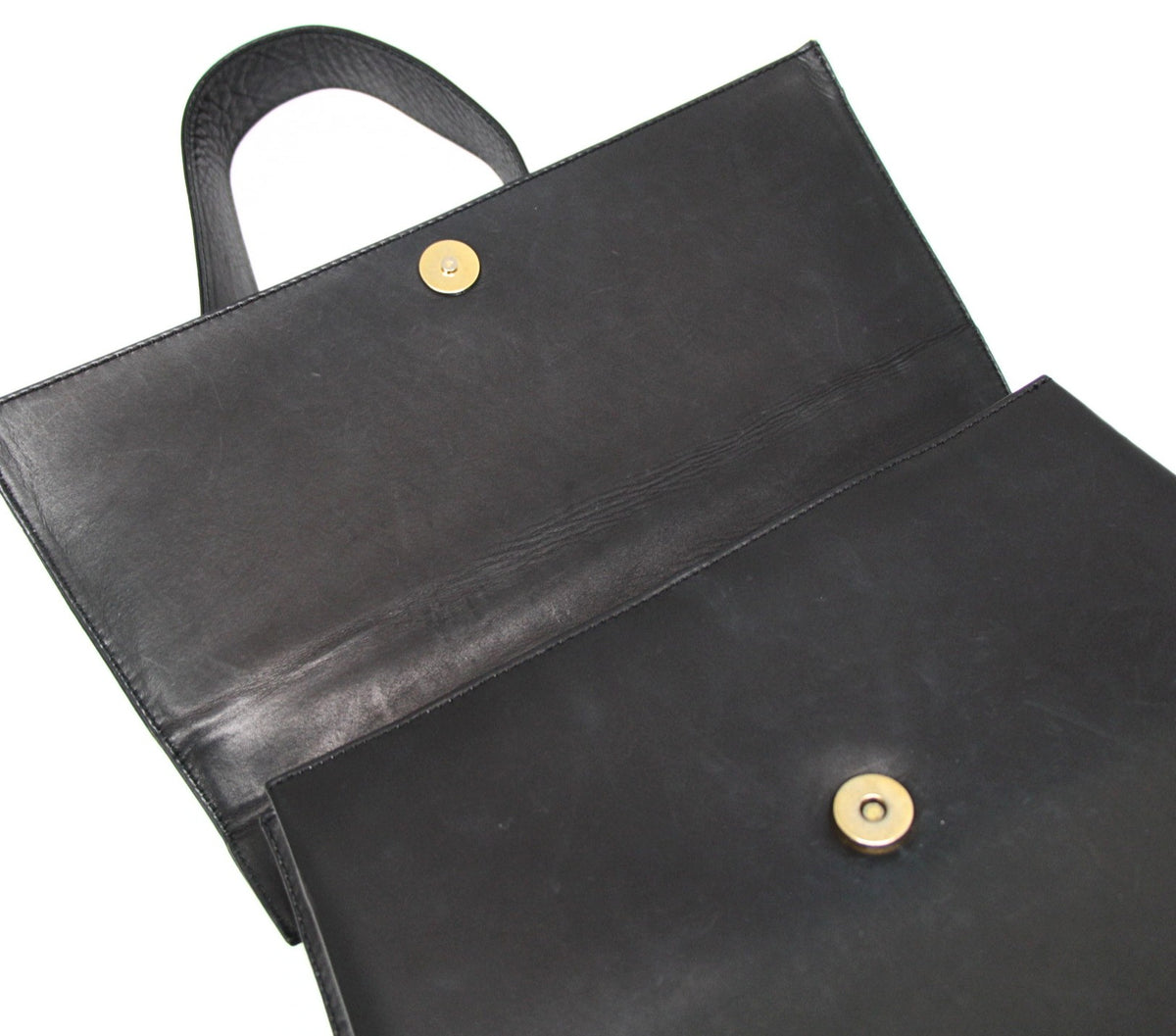 BALLY Black Vintage Leather Shoulder Bag