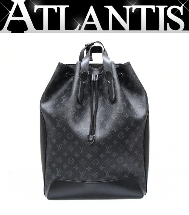 Louis Vuitton Explorer Monogram Eclipse Canvas Backpack Gray