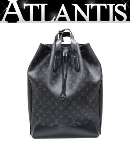 Louis Vuitton Explorer Monogram Eclipse Canvas Backpack Gray