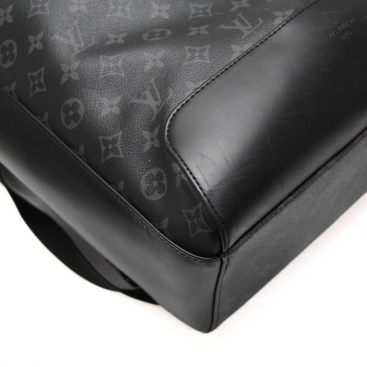 Louis Vuitton Explorer Monogram Eclipse Canvas Backpack Gray