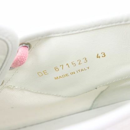 SAINT LAURENT PARIS Logo Sneakers White/Pink Size EU 43