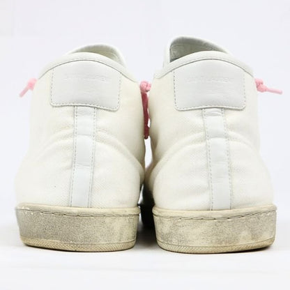 SAINT LAURENT PARIS Logo Sneakers White/Pink Size EU 43