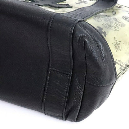 CHROME HEARTS Cross Patch PVC Leather Mini Tote Bag Black