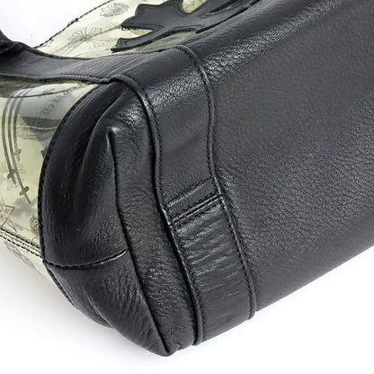 CHROME HEARTS Cross Patch PVC Leather Mini Tote Bag Black