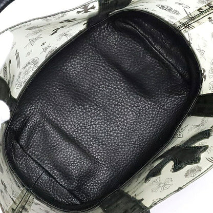 CHROME HEARTS Cross Patch PVC Leather Mini Tote Bag Black