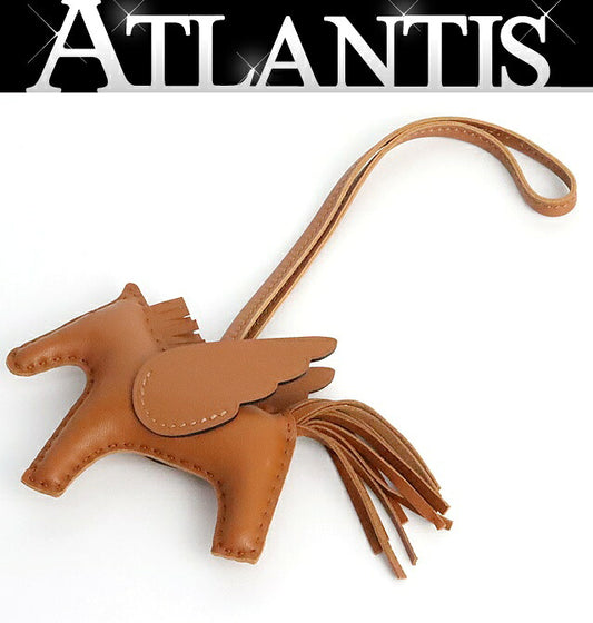 HERMES Rodeo Pegasus PM Agneau Charm Gold