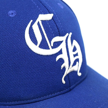 CHROME HEARTS Blue CH Embroidered Silver Trucker Cap