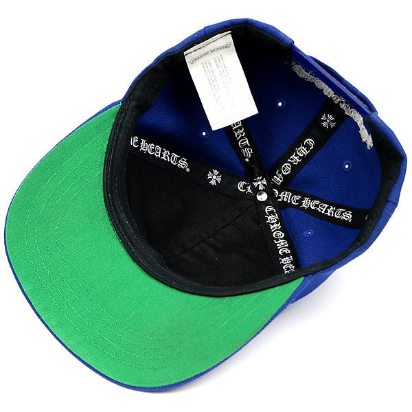 CHROME HEARTS Blue CH Embroidered Silver Trucker Cap