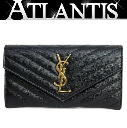 SAINT LAURENT PARIS Cassandra Wallet Black