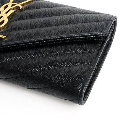 SAINT LAURENT PARIS Cassandra Wallet Black