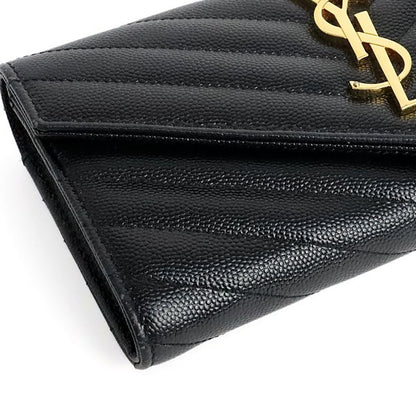 SAINT LAURENT PARIS Cassandra Wallet Black