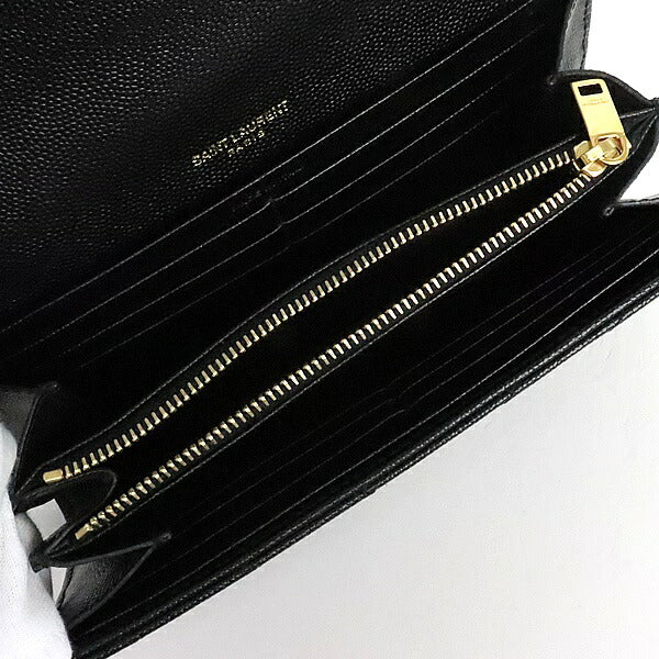 SAINT LAURENT PARIS Cassandra Wallet Black