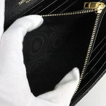 SAINT LAURENT PARIS Cassandra Wallet Black
