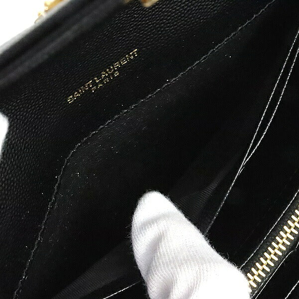 SAINT LAURENT PARIS Cassandra Wallet Black