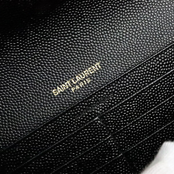 SAINT LAURENT PARIS Cassandra Wallet Black