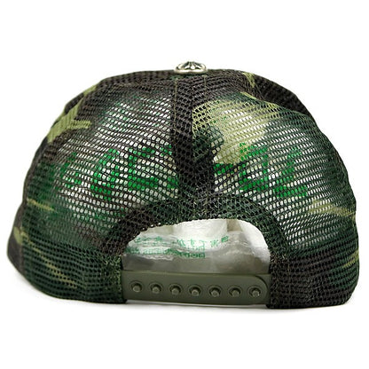 CHROME HEARTS Camo CH Embroidered Silver Trucker Cap