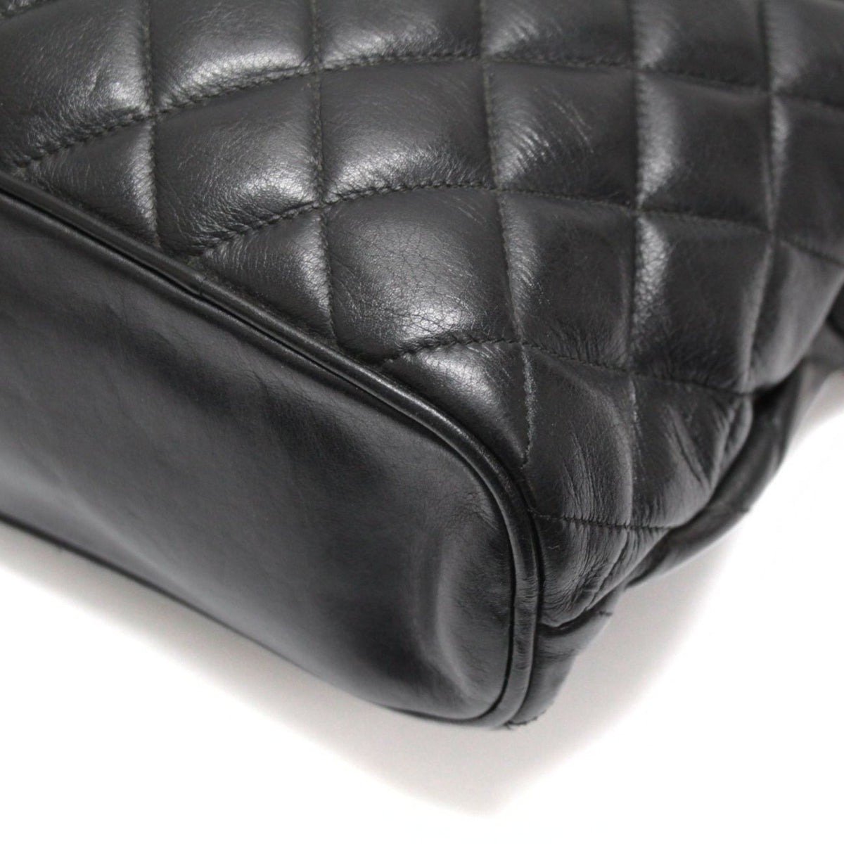 CHANEL Matelasse Double Chain Bag Black