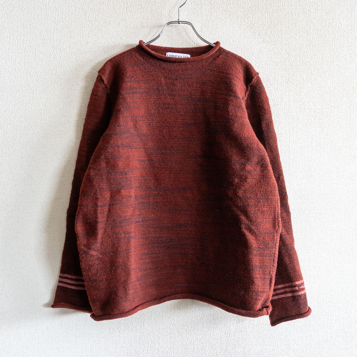 STONE ISLAND 00s Archive Knitwear Bordeaux Size M