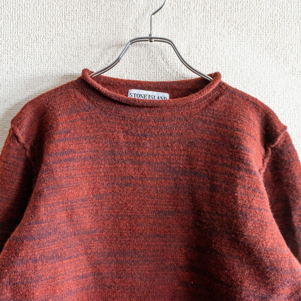 STONE ISLAND 00s Archive Knitwear Bordeaux Size M