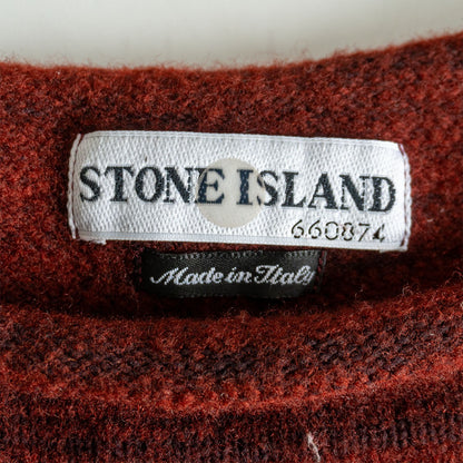 STONE ISLAND 00s Archive Knitwear Bordeaux Size M