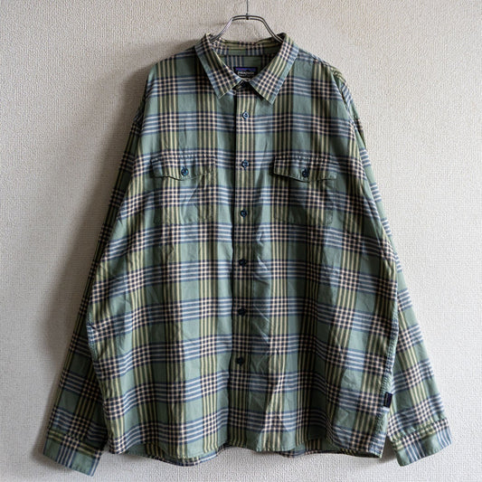 PATAGONIA Check Organic Cotton Shirt FA12 Size XL