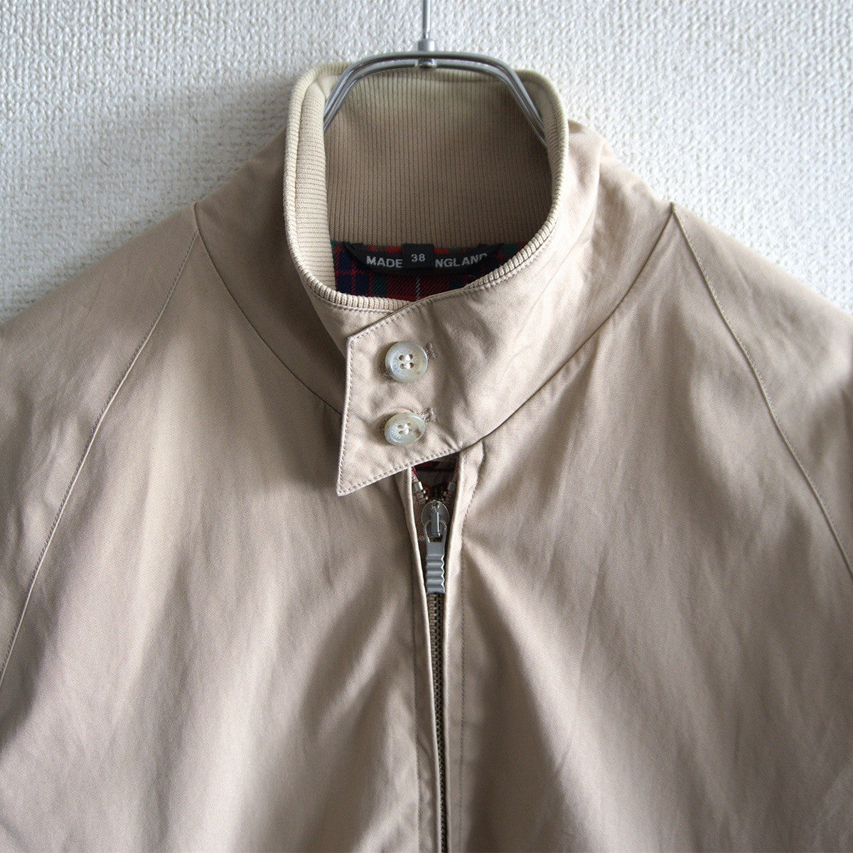 BARACUTA G9 Harrington Jacket Tan Made in England Size 38