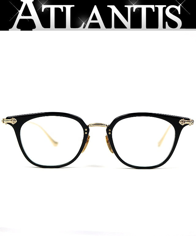 CHROME HEARTS SHAGASS Glasses Silver Black/Gold