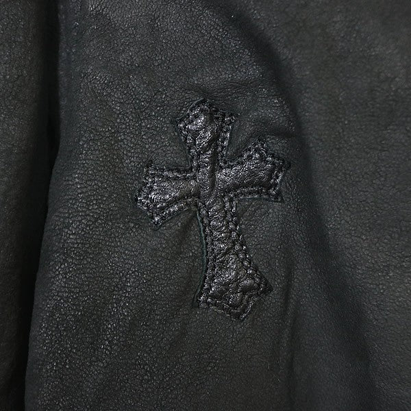 CHROME HEARTS Double Zip Collarless Jacket Black Size L