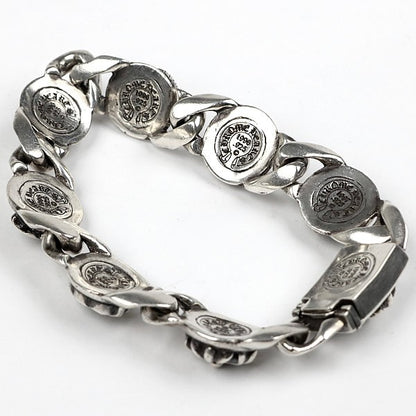 CHROME HEARTS Multi Link 7 Link Bracelet Silver