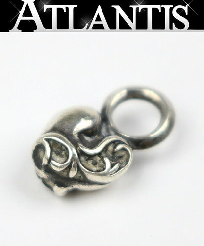 CHROME HEARTS Stack Heart Pendant Charm Silver 925