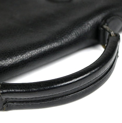 CHROME HEARTS Gunslinger Leather Briefcase Black