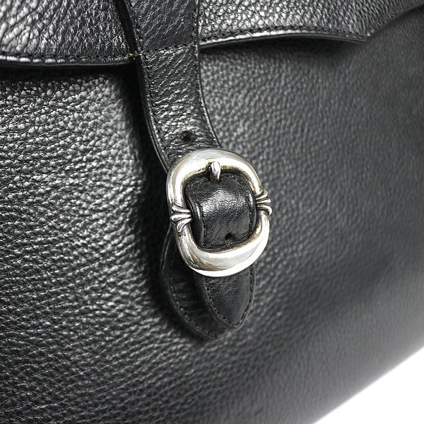 CHROME HEARTS Gunslinger Leather Briefcase Black