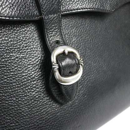 CHROME HEARTS Gunslinger Leather Briefcase Black