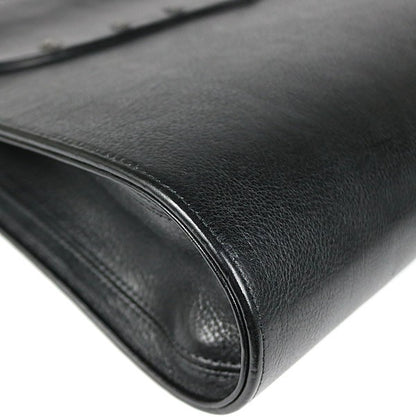 CHROME HEARTS Gunslinger Leather Briefcase Black