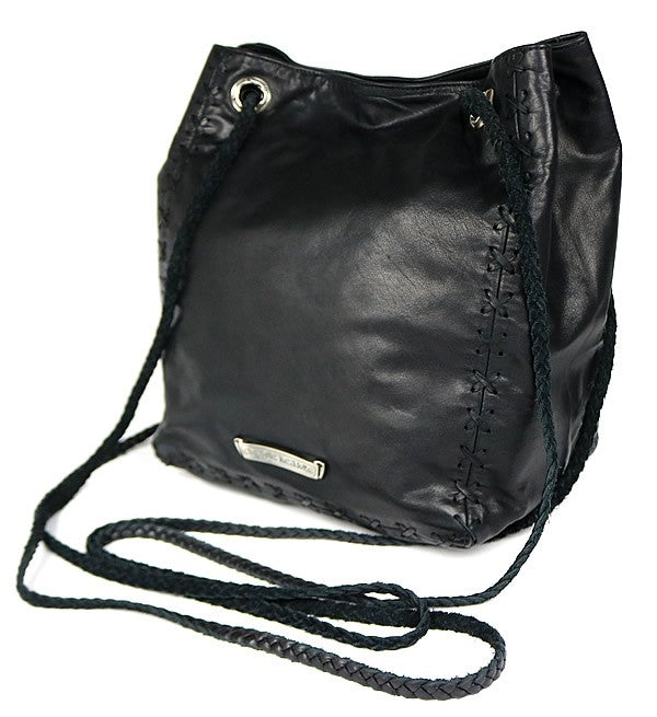 CHROME HEARTS DIRTY KNEES CHIFFON Large Dagger Bag Black