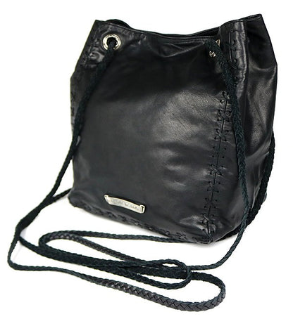 CHROME HEARTS DIRTY KNEES CHIFFON Large Dagger Bag Black