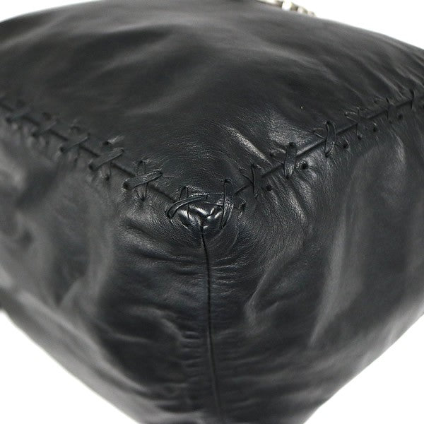 CHROME HEARTS DIRTY KNEES CHIFFON Large Dagger Bag Black