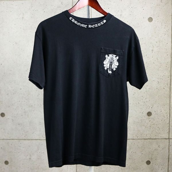 CHROME HEARTS Vintage Vine Dagger T-Shirt Black Size M