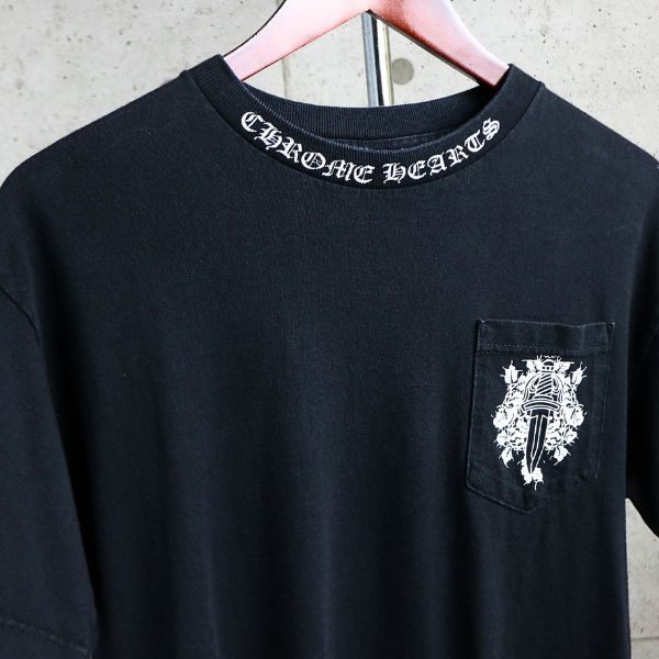 CHROME HEARTS Vintage Vine Dagger T-Shirt Black Size M