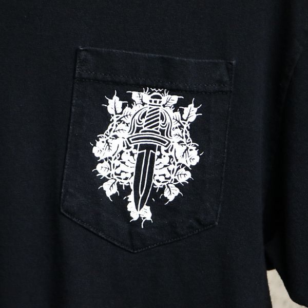 CHROME HEARTS Vintage Vine Dagger T-Shirt Black Size M