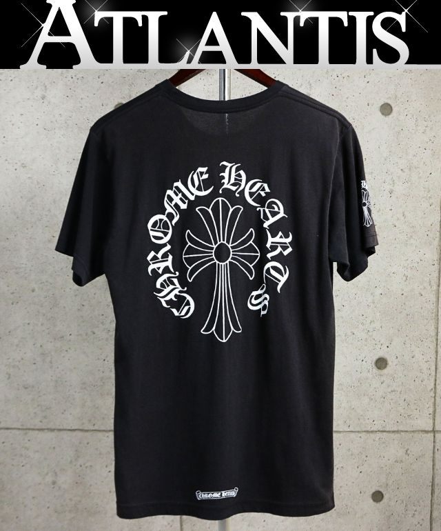 CHROME HEARTS Old Vintage CH Cross T-Shirt Black Size M
