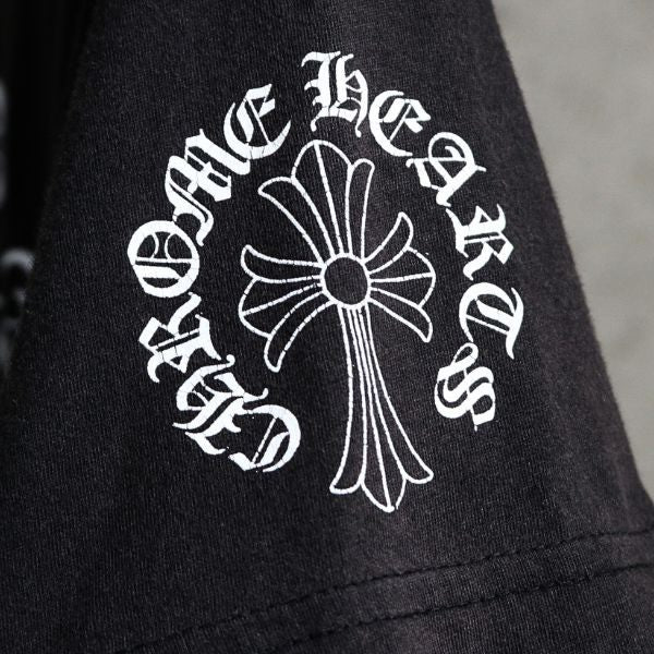 CHROME HEARTS Old Vintage CH Cross T-Shirt Black Size M