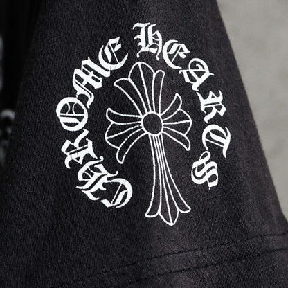 CHROME HEARTS Old Vintage CH Cross T-Shirt Black Size M