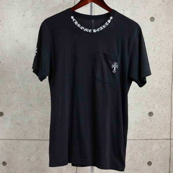 CHROME HEARTS Old Vintage CH Cross T-Shirt Black Size M