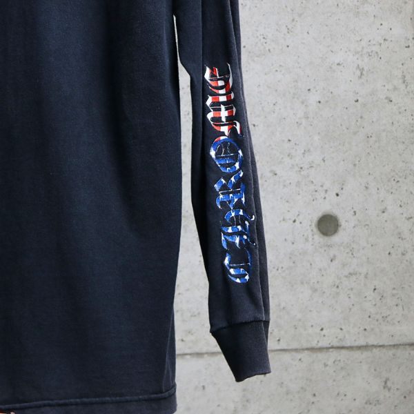 CHROME HEARTS Vintage American Flag Long Tee Black Size M